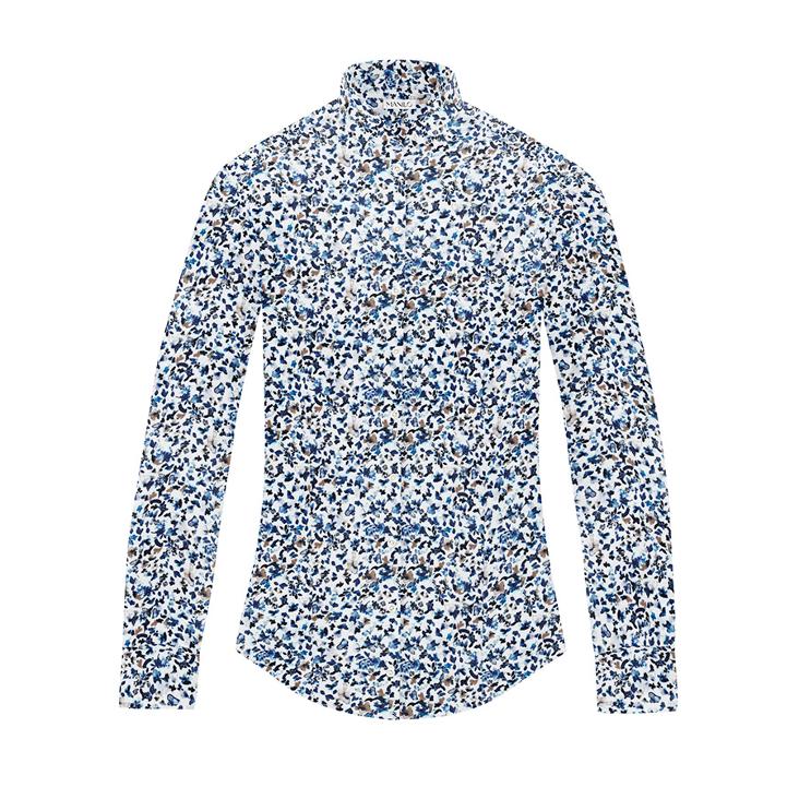 Bluse flowers blue
