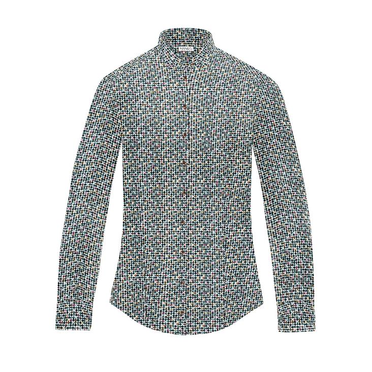 Bluse grapfic green