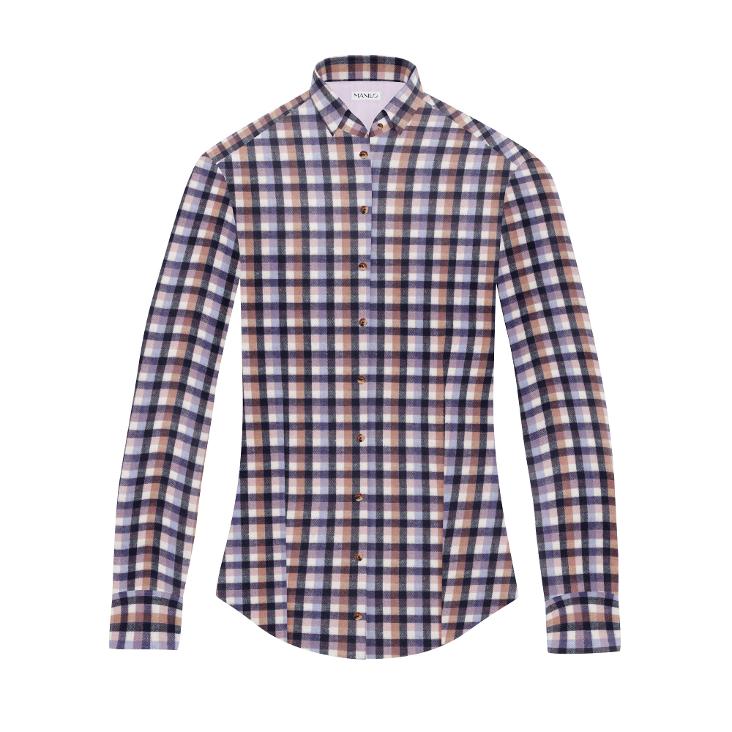 Bluse Flanell color mix