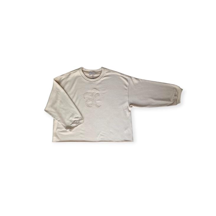 Sweat long sleeves almond