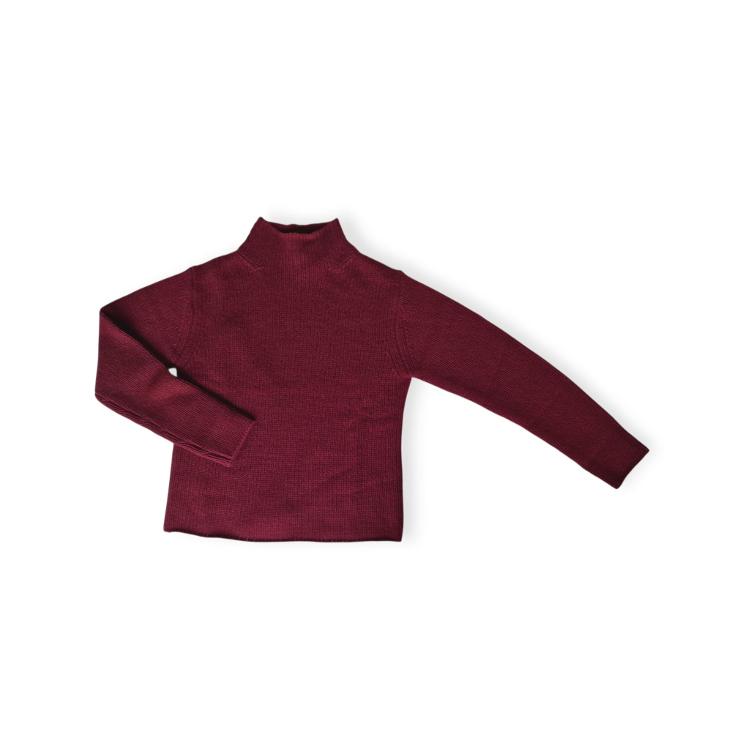 Pullover mini T-neck chianti
