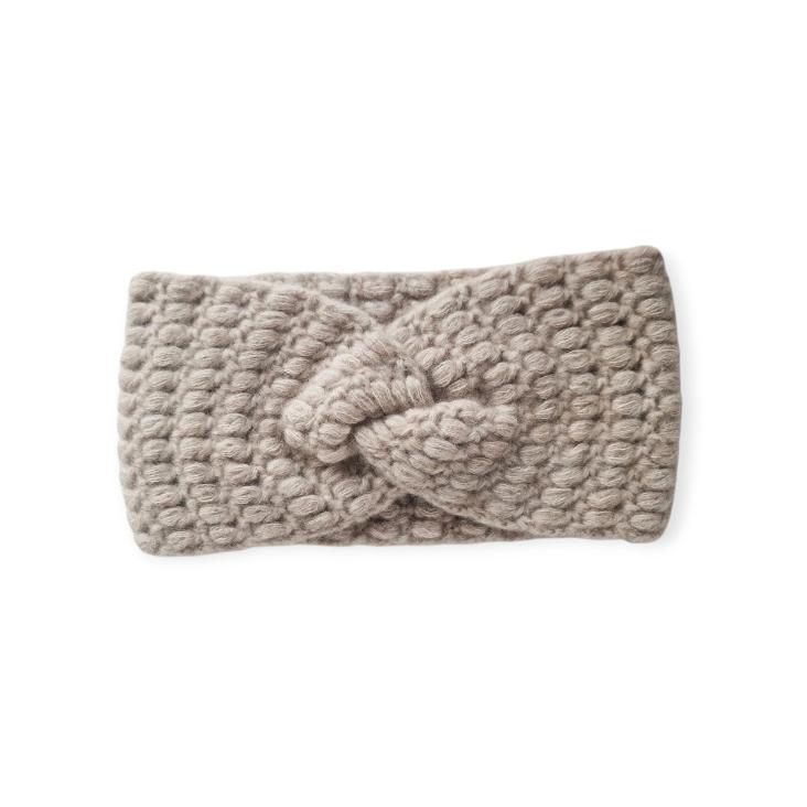 Headband special knit dessert camel