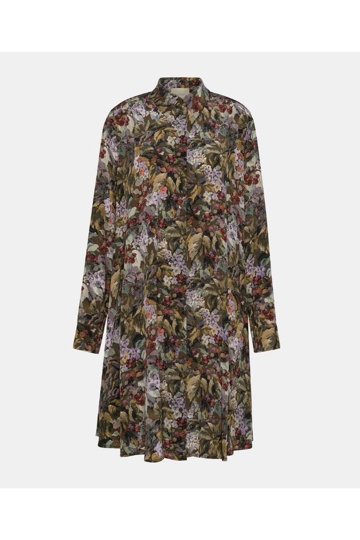 Hampton dress kaki multicolor