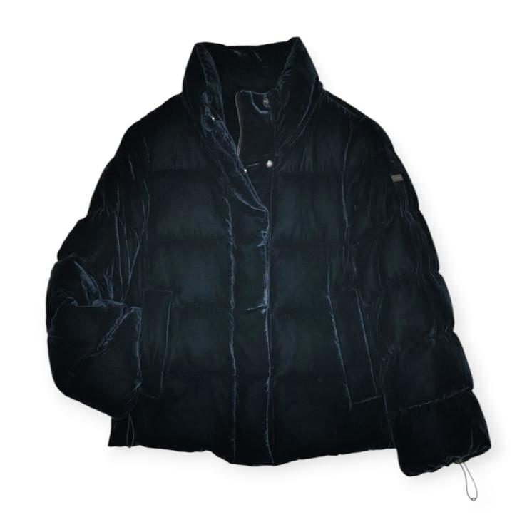 Daunenjacke Samt indaco