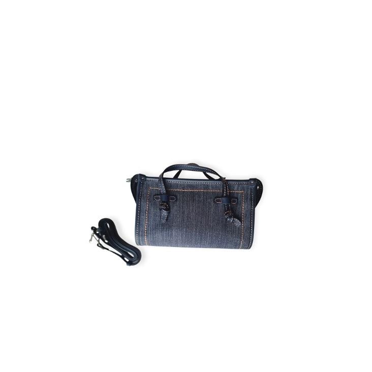 Bag fabric/leather navy