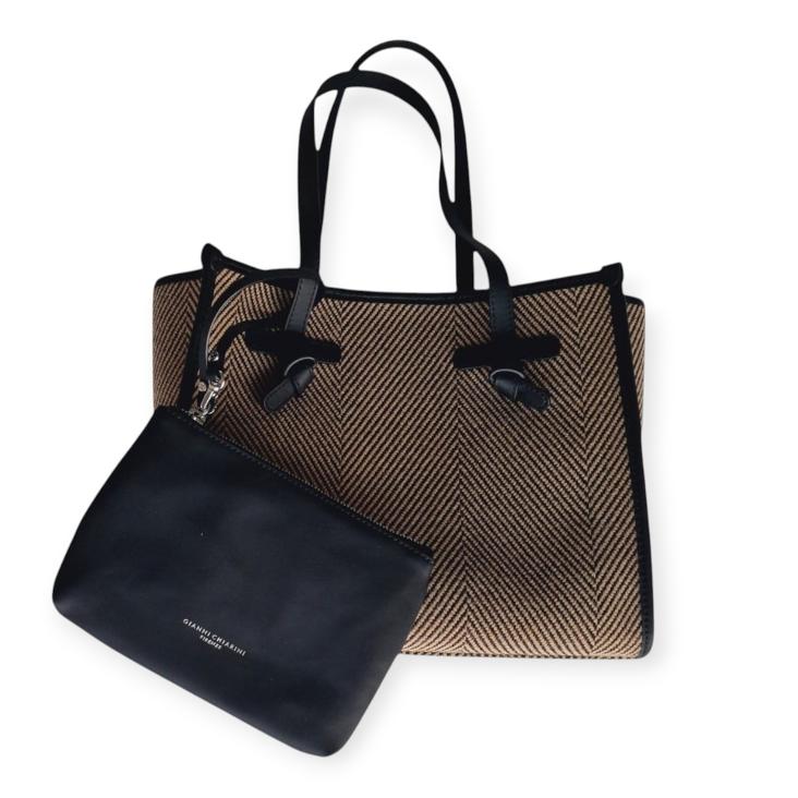 Bag fabric/leather black