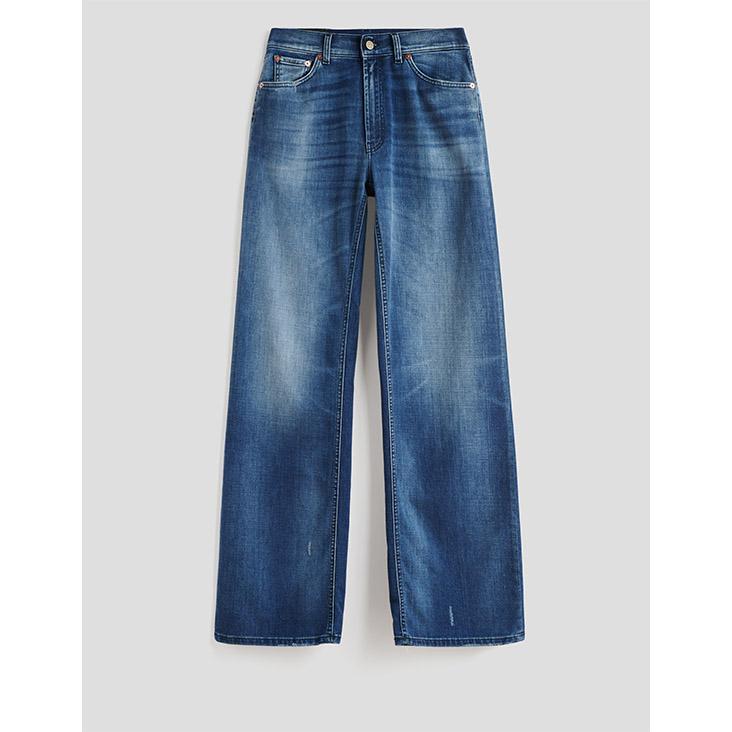 Jeans MABEL weit blue denim - 0
