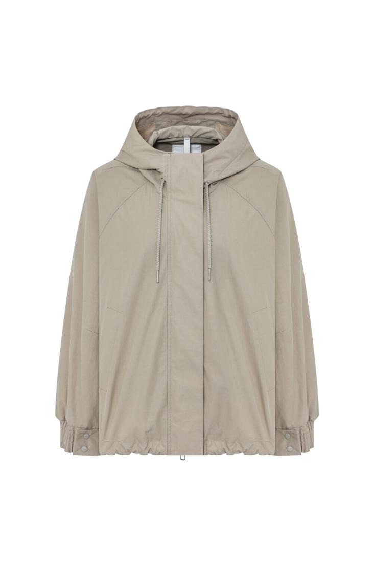 Jaket short with raglan sleeves almond milk