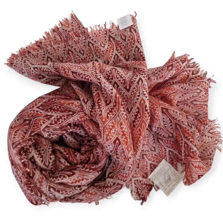 Scarf ornament print woven 100x200cm