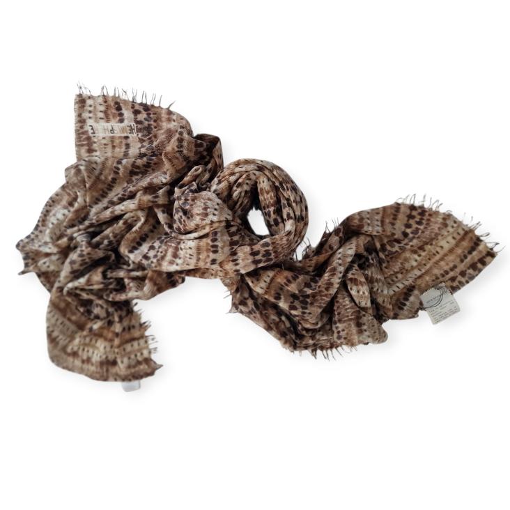 Scarf fantasie print knitted 90x200cm