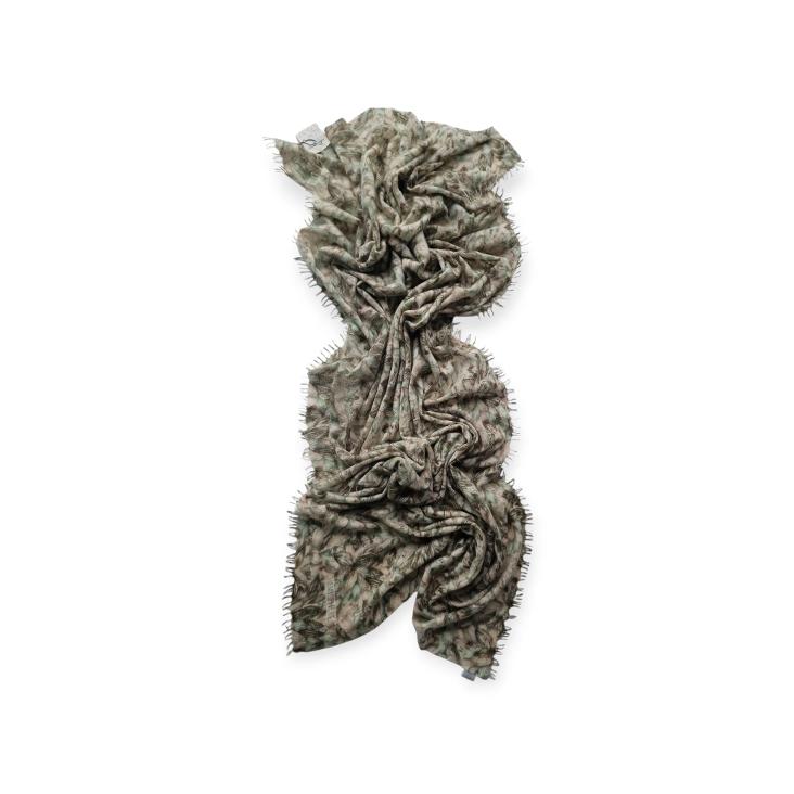Scarf flower print knitted 90x200cm