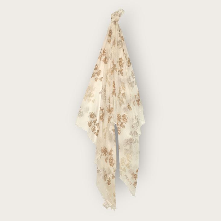 Scarf elephant print woven