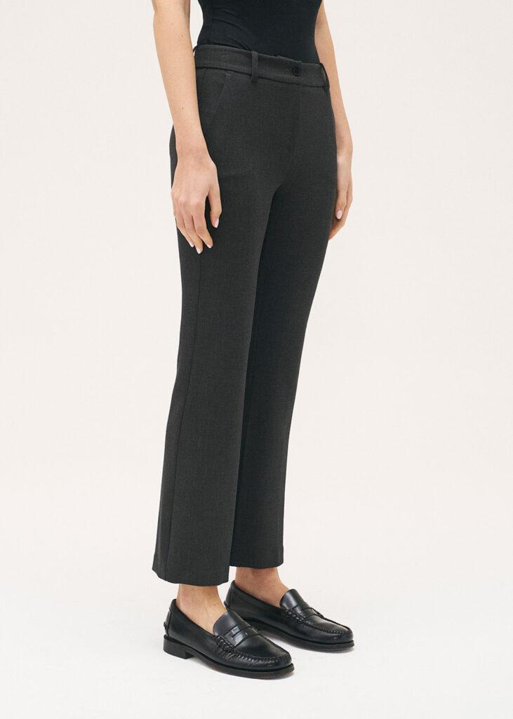 Pants kick out dark grey