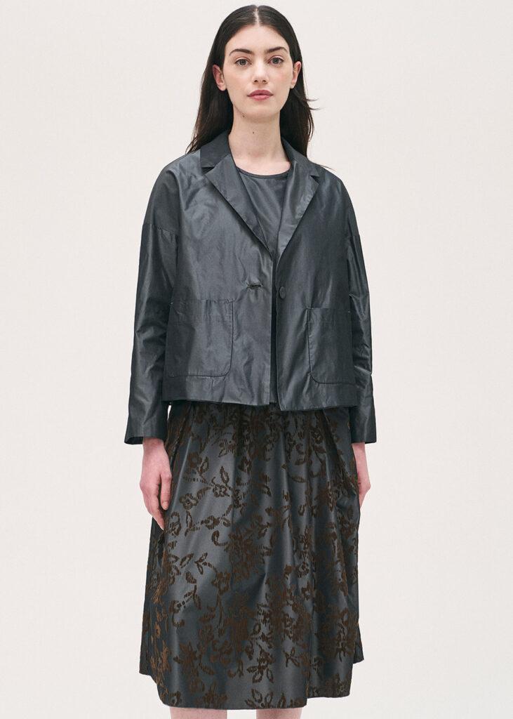 Skirt tafft pintet grey - 2