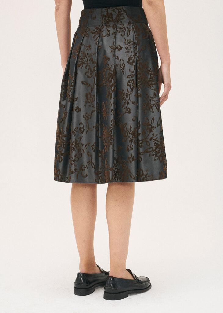 Skirt tafft pintet grey - 1