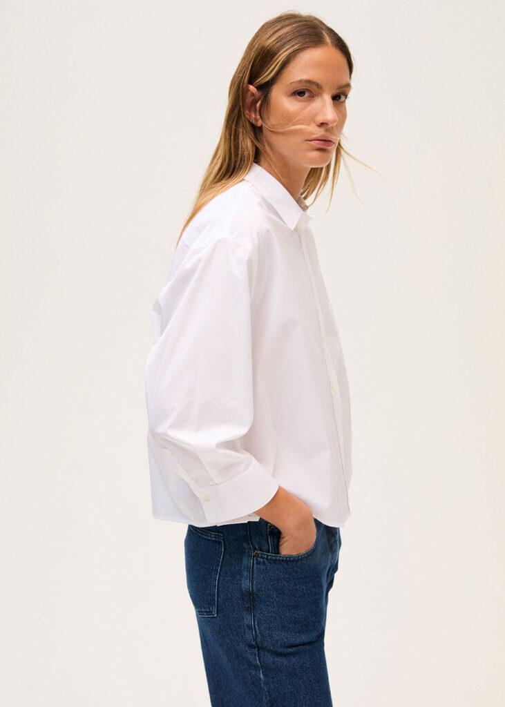 Shirt 3/4 sleeve white - 0