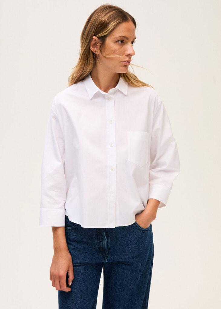Shirt 3/4 sleeve white - 1