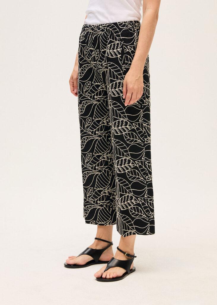 Pants 7/8 print black - 1