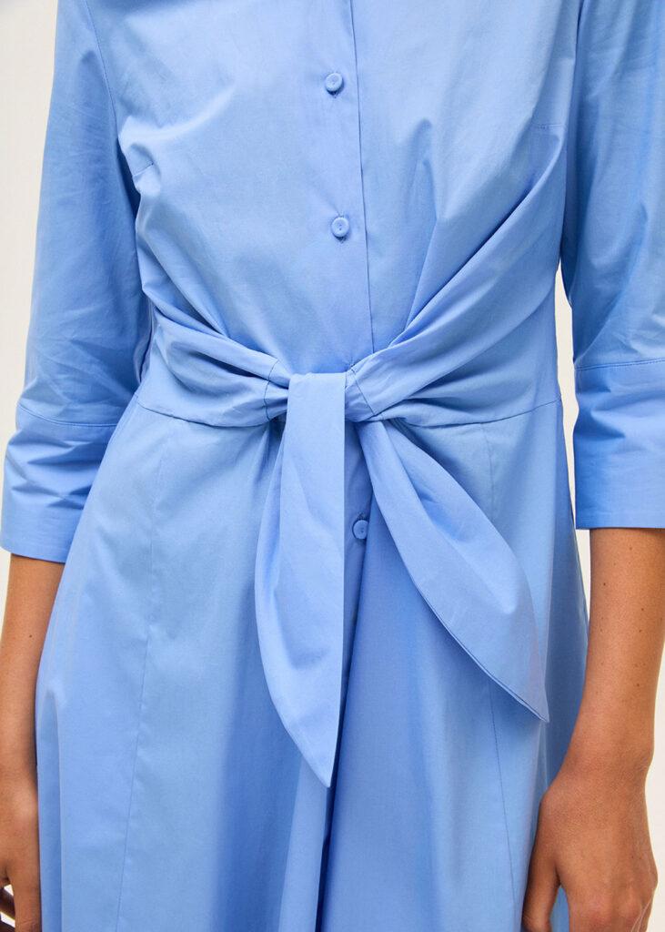 Dress whith belt cornflower blue - 0