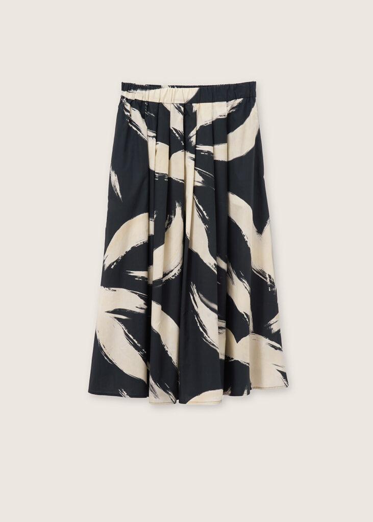 Skirt printed black
