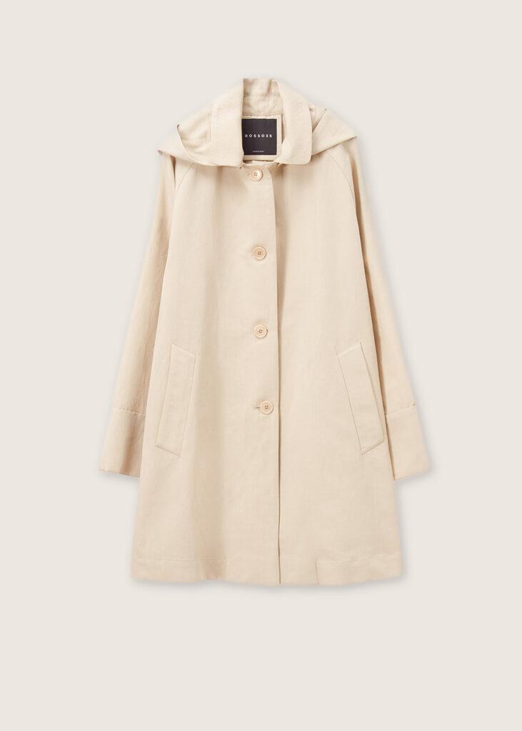 Coat short oatmeal