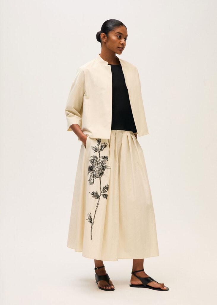 Jacket 3/4 sleeve oatmeal - 2