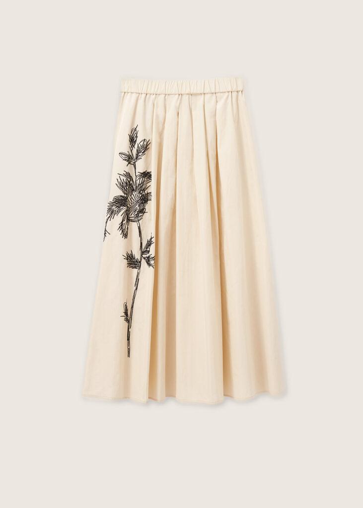 Skirt brocatet oatmeal