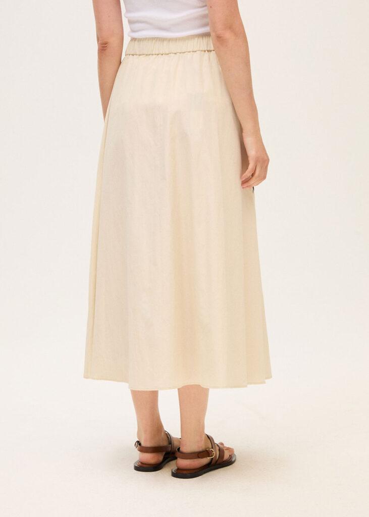 Skirt brocatet oatmeal - 1