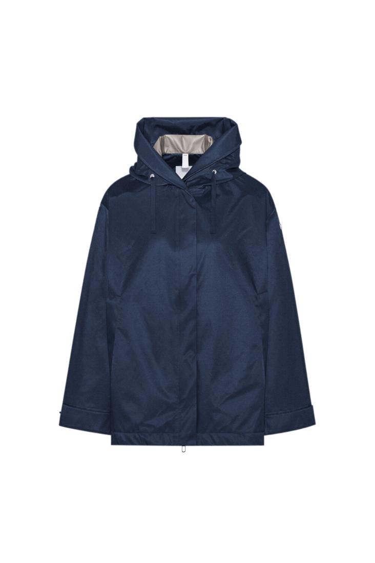 Parka oversized short with flared line blue