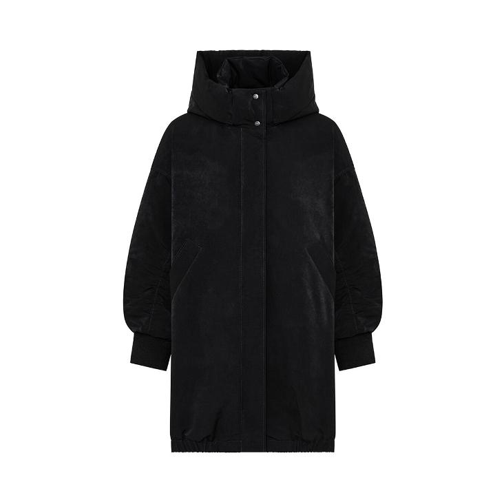 Overzized padded parka black